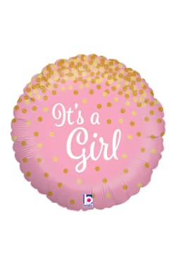 Its A Girl Gold Glitter - Standard