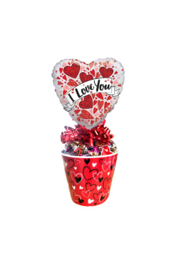 Love You Lolly Pot - Red - Standard