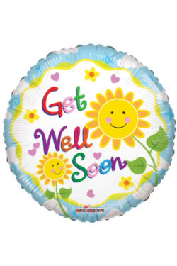 Get Well Soon - Happy flowers  - Standard