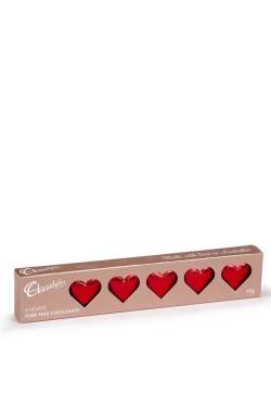 Chocolatier - 6 Red Hearts - Standard