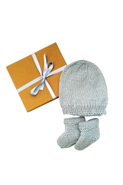 Merino Dusty Blue Gift Set  - Standard