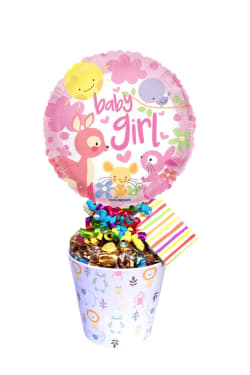 It's A Girl Lolly Pot - Standard