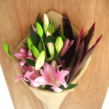 Lilies & Tropical leaves - Standard
