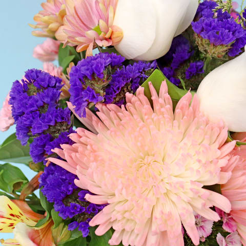 Blushing Beauty Mason Jar Vase - Deluxe 1