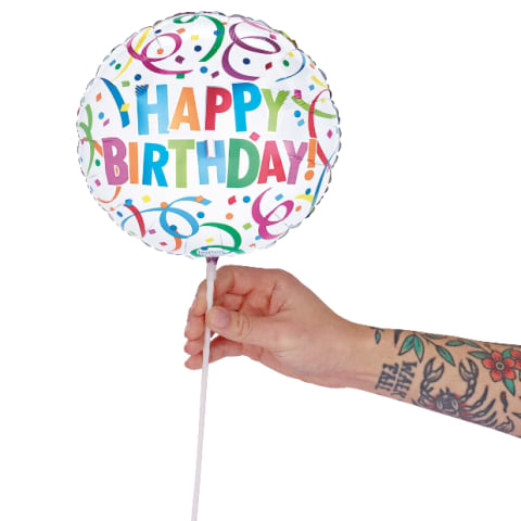 Happy Birthday Streamers Pick - Standard 0
