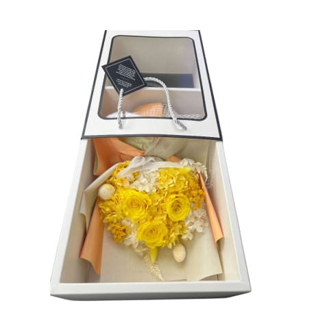 Preserved Yellow Posy - Standard 1