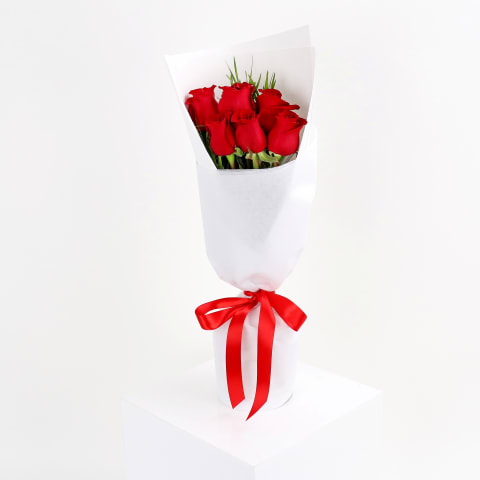 Red Rose Bouquet - 6 Roses (Half Dozen) 1