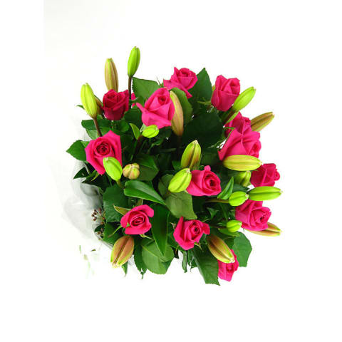 Plush Roses & Lilies Flower Box - Standard 2