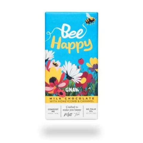 Bee Happy Honeycomb Chocolate Bar - Standard 0