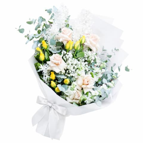 Pop Of Yellow Flower Bouquet - Standard 0