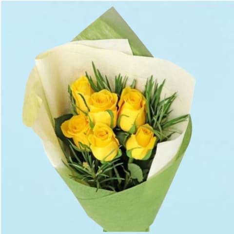 Yellow Roses  - 6 Roses (Half Dozen) 0
