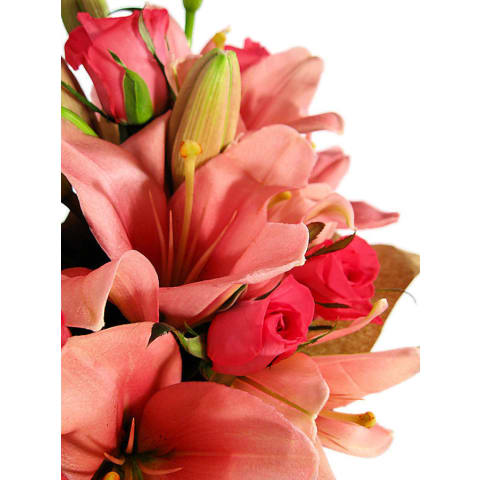 Lilies And Roses Flower Bouquet - Standard 3