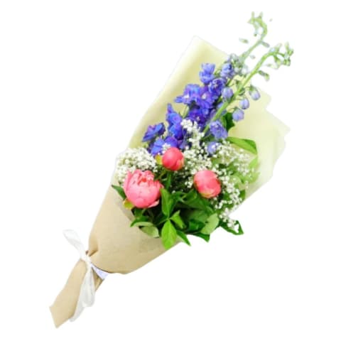 Blue Sky Blush Flower Posy - Standard 0