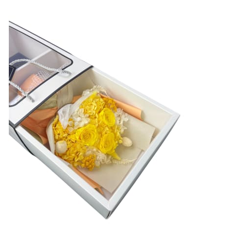 Preserved Yellow Posy - Standard 3