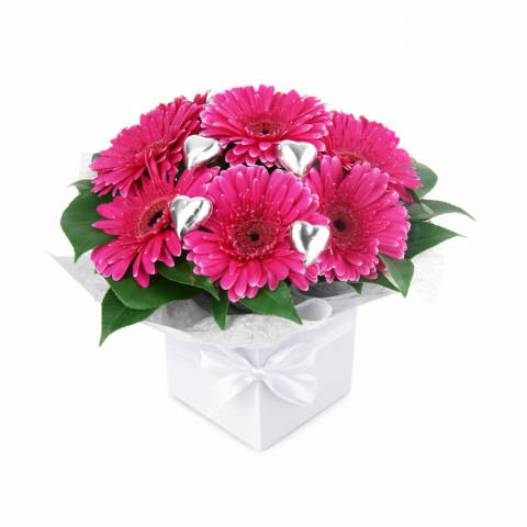 Gerbera And Chocolate Box - Standard 0