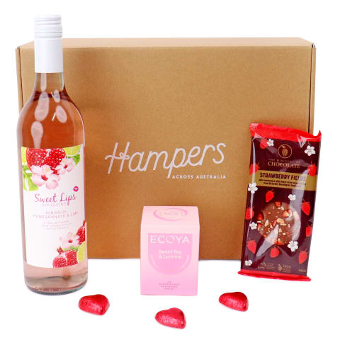 Sweet Sips & Strawberry Kisses Gift Hamper - Standard 0