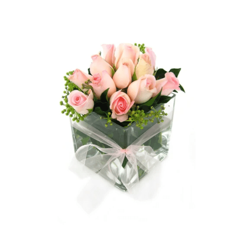 Pink Rose Vase - Standard 0