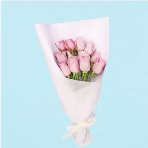 Mauve Roses  - 12 Roses (One Dozen) 0