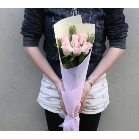 Soft Pink Rose Bunch - Standard 1