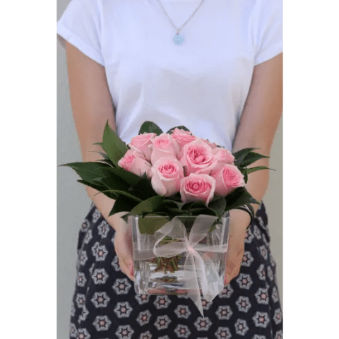 Pink Rose Vase - Standard 2