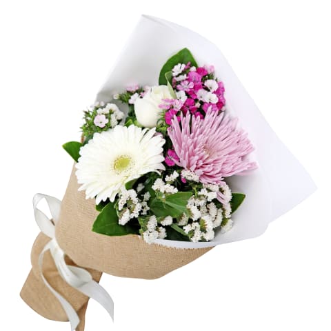 Serene Pastel Harmony Flower Posy - Standard 3