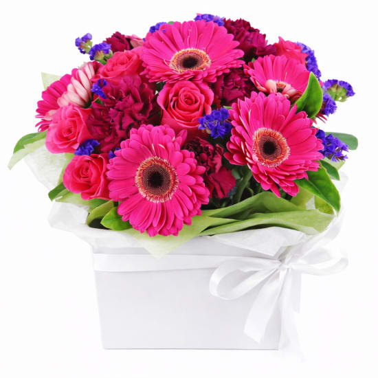 Painted Lady Pink Flower Box  - Premium