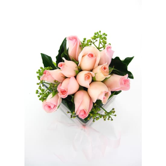 Pink Rose Vase - Standard