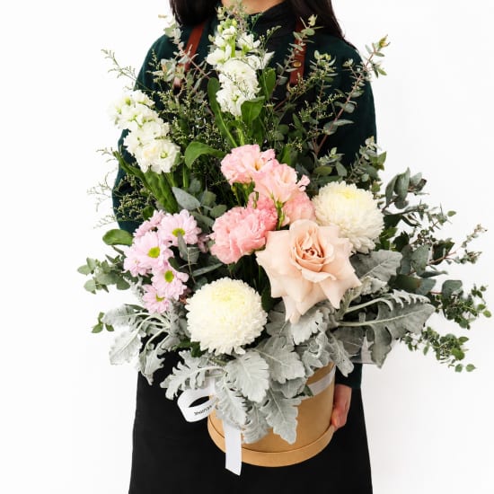 Botanical Elegance Hat Box - Standard