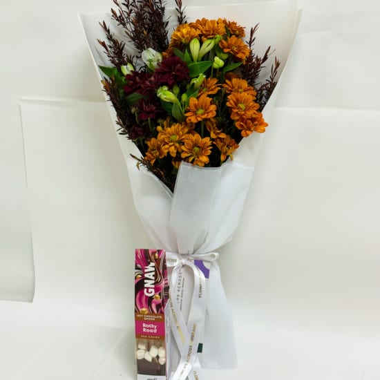 Daily Bouquet — Alstroemeria, Afterdark & Hot Chocolate Bliss - Standard