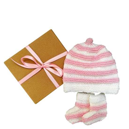 Pink Beanie & Booties - Standard