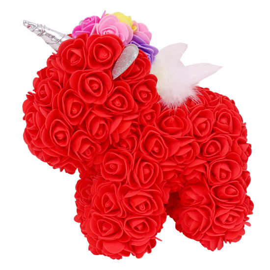 Red Artificial Rose Unicorn - Standard