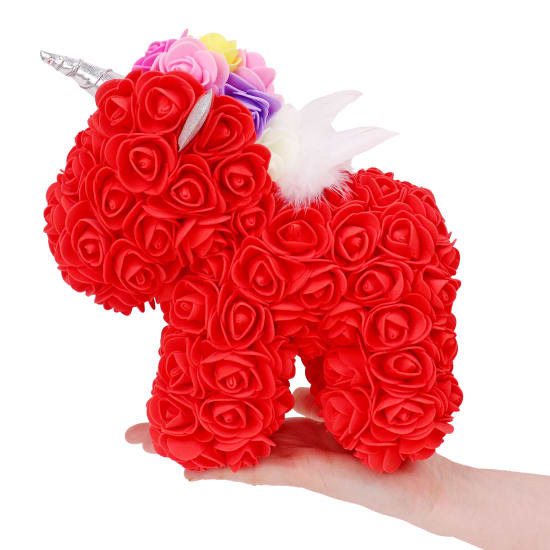 Red Artificial Rose Unicorn - Standard