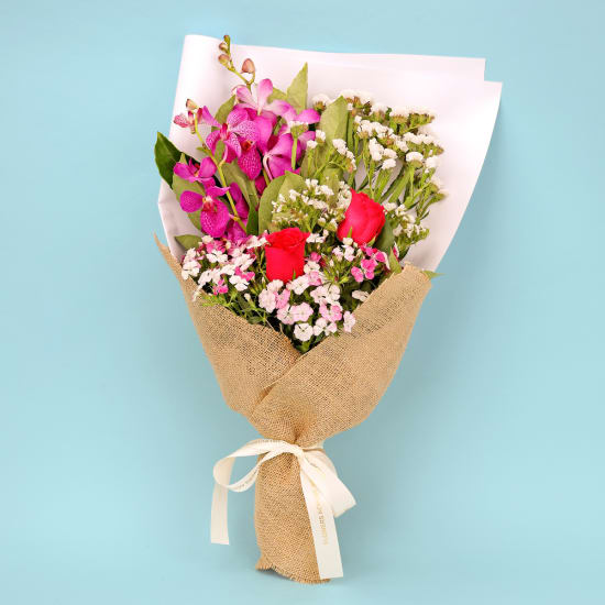 Whimsical Charm Flower Posy  - Deluxe