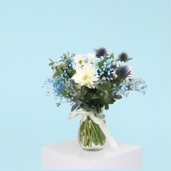 Blue Haven Blossom Mason Jar Vase - Standard