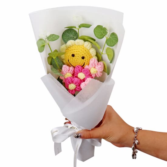 Sunflower Crochet Bouquet - Standard