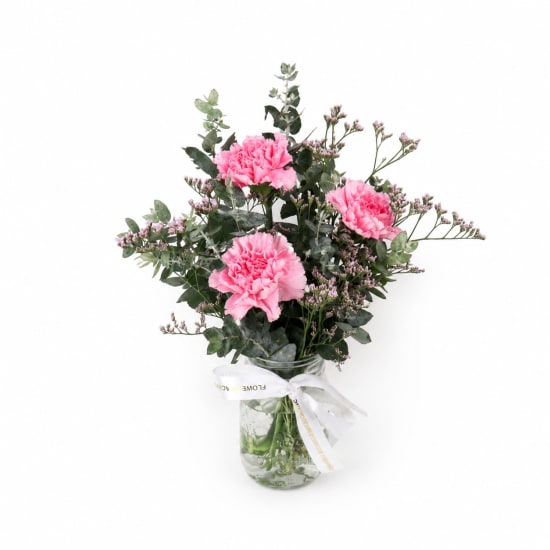 Three Blossom Flower Vase Arrangement - Standard