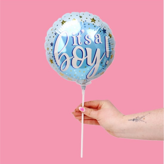 Its A Baby Boy Balloon Pick - Standard