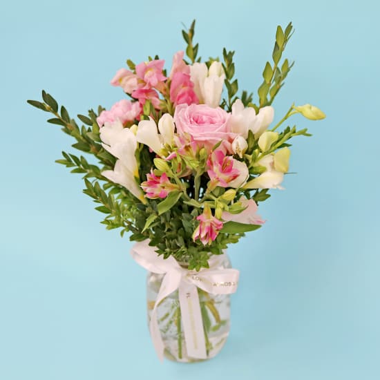 Fragrant Freesia Posy Jar - Standard