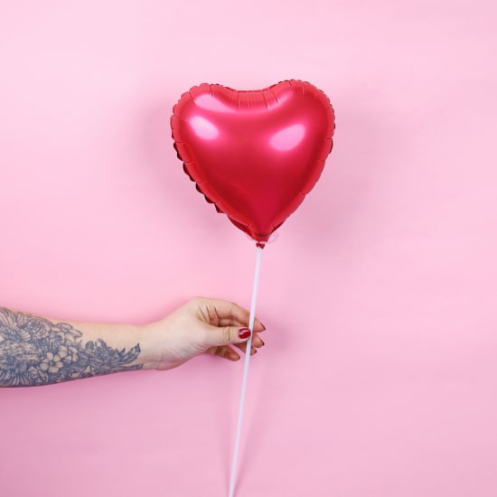 Red Heart Balloon Pick - Standard