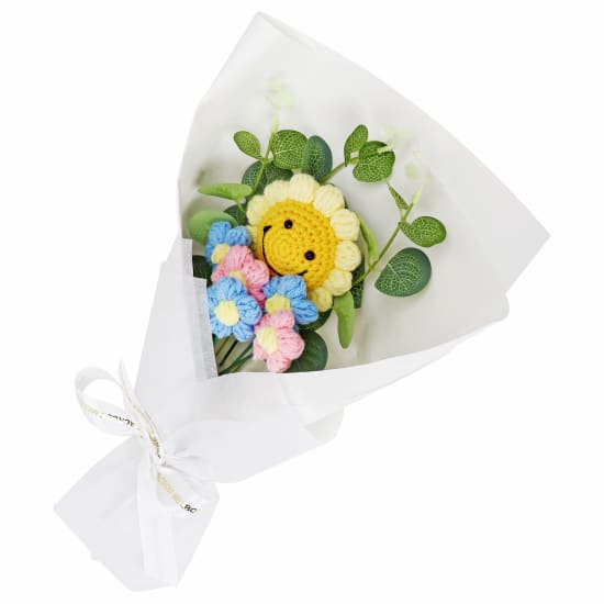 Blue Crochet Flowers  - Standard