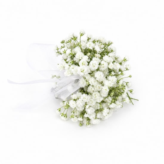 Gypsophila Wrist Corsage - Standard (view 3 of 3)