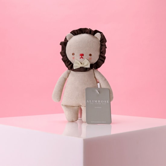 Linen Lion Rattle - Standard