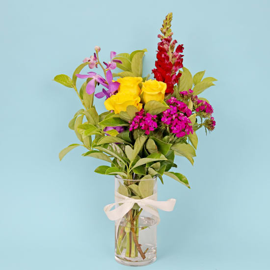 Sweet Sangria Glass Cylinder Vase - Standard