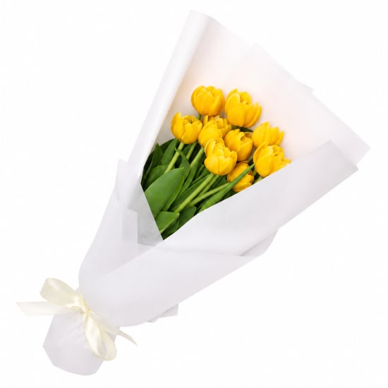 Yellow Tulip Bunch - Standard