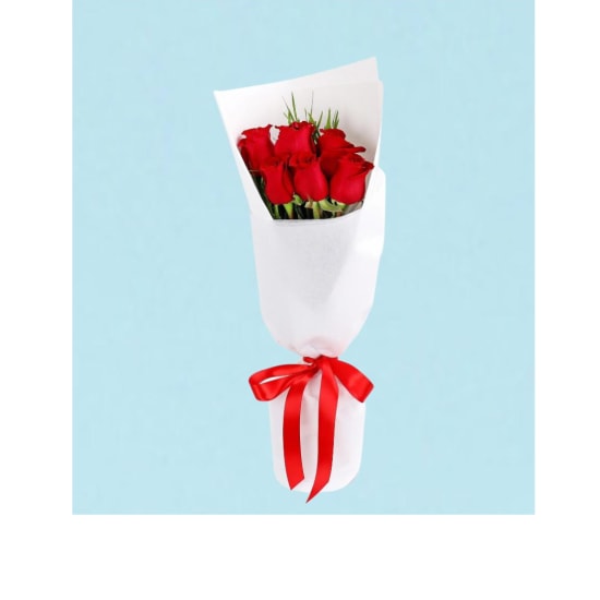 Valentine's 6 Red Rose Bouquet - Standard