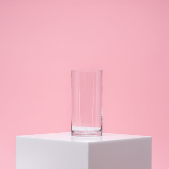 Glass Cylinder Vase 10x 20cm - Standard