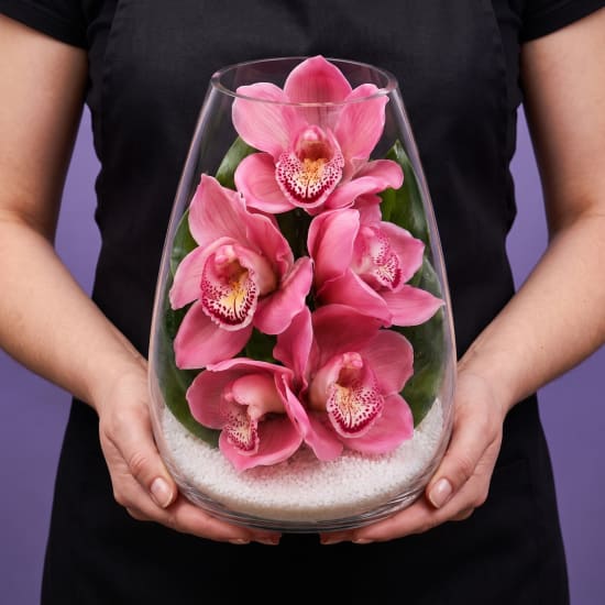 Beauty Beheld Cymbidium Orchid Vase - Standard (view 3 of 4)