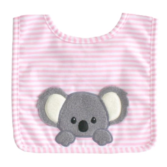 Pink Baby Koala Bib - Standard