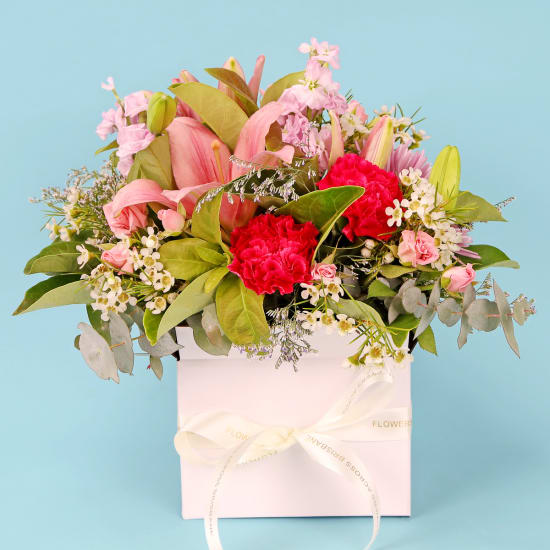 Florist Choice Pink Mini Box - Deluxe