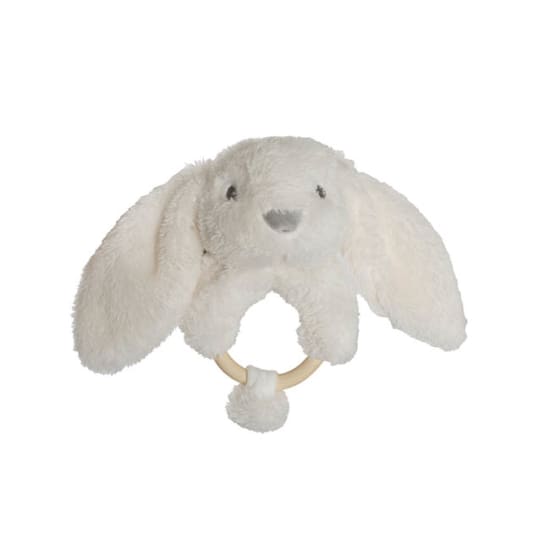 White Rosie Rattle - Standard